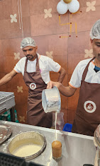 Our team preparing filter coffee